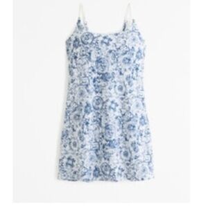 Abercrombie Traveler Mini Blue and White Floral Mini Dress